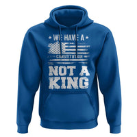 No Kings in America Hoodie We Have A Constitution Not A King Resist US Flag - Wonder Print Shop
