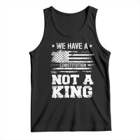 No Kings in America Tank Top We Have A Constitution Not A King Resist US Flag - Wonder Print Shop