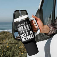 No Kings in America Tumbler With Handle We Have A Constitution Not A King Resist US Flag - Wonder Print Shop