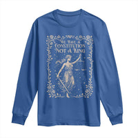 No Kings in America Long Sleeve Shirt We Have A Constitution Not A King Resist - Wonder Print Shop