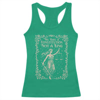 No Kings in America Racerback Tank Top We Have A Constitution Not A King Resist - Wonder Print Shop