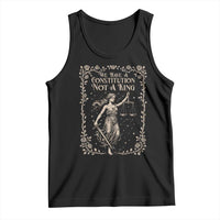 No Kings in America Tank Top We Have A Constitution Not A King Resist - Wonder Print Shop