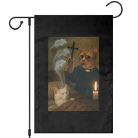 Funny Exorcist Cat Meme Garden Flag Dark Humor Cat - Wonder Print Shop