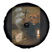 Funny Exorcist Cat Meme Spare Tire Cover Dark Humor Cat - Wonder Print Shop