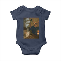 Funny Exorcist Cat Meme Baby Onesie Dark Humor Cat - Wonder Print Shop
