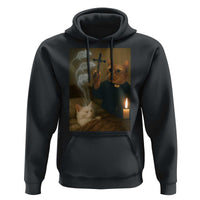 Funny Exorcist Cat Meme Hoodie Dark Humor Cat - Wonder Print Shop