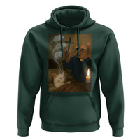 Funny Exorcist Cat Meme Hoodie Dark Humor Cat - Wonder Print Shop