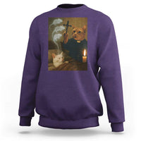 Funny Exorcist Cat Meme Sweatshirt Dark Humor Cat - Wonder Print Shop