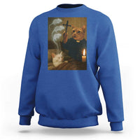 Funny Exorcist Cat Meme Sweatshirt Dark Humor Cat - Wonder Print Shop