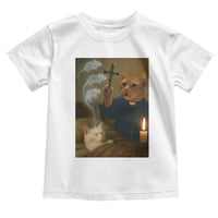 Funny Exorcist Cat Meme Toddler T Shirt Dark Humor Cat - Wonder Print Shop