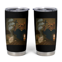 Funny Exorcist Cat Meme Tumbler Cup Dark Humor Cat - Wonder Print Shop