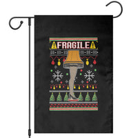 Leg Lamp Ugly Christmas Garden Flag Funny Xmas Movie Fragile - Wonder Print Shop
