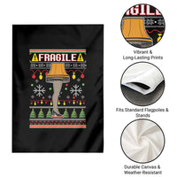 Leg Lamp Ugly Christmas Garden Flag Funny Xmas Movie Fragile - Wonder Print Shop