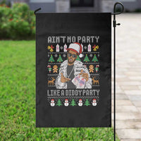 Funny Christmas Diddy Garden Flag Aint No Party Like A Diddy Party Baby Oil Ugly Xmas - Wonder Print Shop