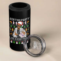 Funny Christmas Diddy 4 in 1 Can Cooler Tumbler Aint No Party Like A Diddy Party Baby Oil Ugly Xmas - Wonder Print Shop