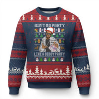 Funny Xmas Diddy Ugly Christmas Sweater Aint No Party Like A Diddy Party Baby Oil Ugly Xmas - Wonder Print Shop