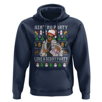 Funny Christmas Diddy Hoodie Aint No Party Like A Diddy Party Baby Oil Ugly Xmas - Wonder Print Shop
