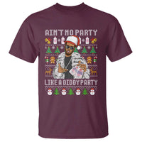 Funny Christmas Diddy T Shirt Aint No Party Like A Diddy Party Baby Oil Ugly Xmas - Wonder Print Shop
