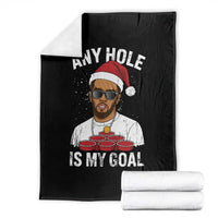 Funny Christmas Diddy Throw Blanket Any Hole is My Goal - Wonder Print Shop