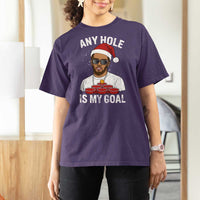 Funny Christmas Diddy T Shirt For Women Any Hole is My Goal - Wonder Print Shop
