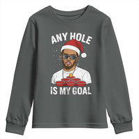 Funny Christmas Diddy Youth Sweatshirt Any Hole is My Goal - Wonder Print Shop