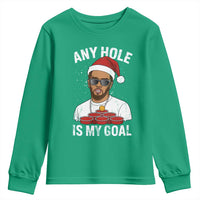 Funny Christmas Diddy Youth Sweatshirt Any Hole is My Goal - Wonder Print Shop