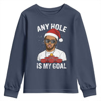 Funny Christmas Diddy Youth Sweatshirt Any Hole is My Goal - Wonder Print Shop