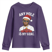 Funny Christmas Diddy Youth Sweatshirt Any Hole is My Goal - Wonder Print Shop