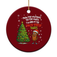 Funny Xmas Italian Brainrot Ceramic Ornament Funny Memes From The Windows to the Walls I'm About To - Wonder Print Shop