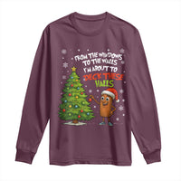 Funny Christmas Italian Brainrot Long Sleeve Shirt Funny Memes From The Windows to the Walls I'm About To - Wonder Print Shop