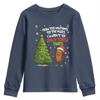 Funny Christmas Italian Brainrot Youth Sweatshirt Funny Memes From The Windows to the Walls I'm About To - Wonder Print Shop