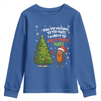 Funny Christmas Italian Brainrot Youth Sweatshirt Funny Memes From The Windows to the Walls I'm About To - Wonder Print Shop