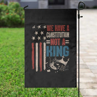 No Kings Protest Garden Flag We Have A Constitution Not A King American Flag - Wonder Print Shop