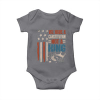 No Kings Protest Baby Onesie We Have A Constitution Not A King American Flag - Wonder Print Shop
