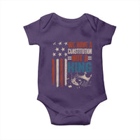 No Kings Protest Baby Onesie We Have A Constitution Not A King American Flag - Wonder Print Shop