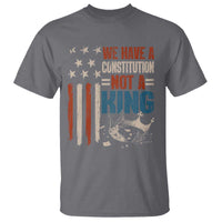 No Kings Protest T Shirt We Have A Constitution Not A King American Flag - Wonder Print Shop