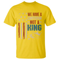 No Kings Protest T Shirt We Have A Constitution Not A King American Flag - Wonder Print Shop