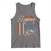 No Kings Protest Tank Top We Have A Constitution Not A King American Flag - Wonder Print Shop