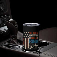 No Kings Protest Tumbler Cup We Have A Constitution Not A King American Flag - Wonder Print Shop