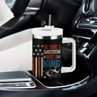 No Kings Protest Tumbler With Handle We Have A Constitution Not A King American Flag - Wonder Print Shop
