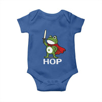 Resist Frog With Sword Baby Onesie No Kings Portland Protest Saves America - Wonder Print Shop