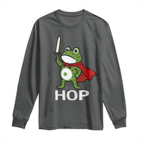 Resist Frog With Sword Long Sleeve Shirt No Kings Portland Protest Saves America - Wonder Print Shop