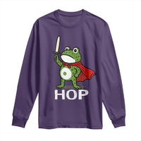 Resist Frog With Sword Long Sleeve Shirt No Kings Portland Protest Saves America - Wonder Print Shop