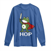Resist Frog With Sword Long Sleeve Shirt No Kings Portland Protest Saves America - Wonder Print Shop