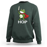 Resist Frog With Sword Sweatshirt No Kings Portland Protest Saves America - Wonder Print Shop