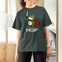 Resist Frog With Sword T Shirt For Women No Kings Portland Protest Saves America - Wonder Print Shop