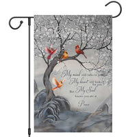 Memorial Garden Flag My Mind Still Talks to You Cardinal Loss of Father Gift - Wonder Print Shop