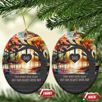 Personalized Memorial Christmas Ornament Custom Loss of Father Gift Stained Glass - Wonder Print Shop