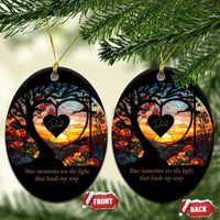 Personalized Memorial Christmas Ornament Custom Loss of Father Family Sympathy Gift - Wonder Print Shop