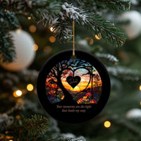Personalized Memorial Christmas Ornament Custom Loss of Father Family Sympathy Gift - Wonder Print Shop